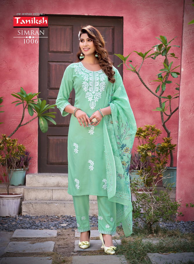 Simran Vol 1 By Taniksh Rayon Designer Kurti With Bottom Dupatta Wholesale Online
